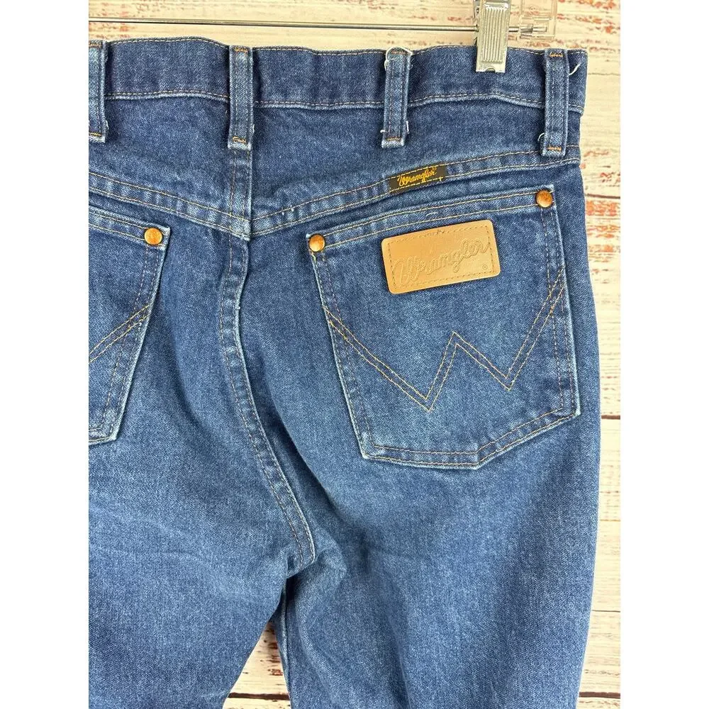 Wrangler Blue Denim Jeans Original Fit Cowboy Cut Western Mens 31x32 13MWZPW